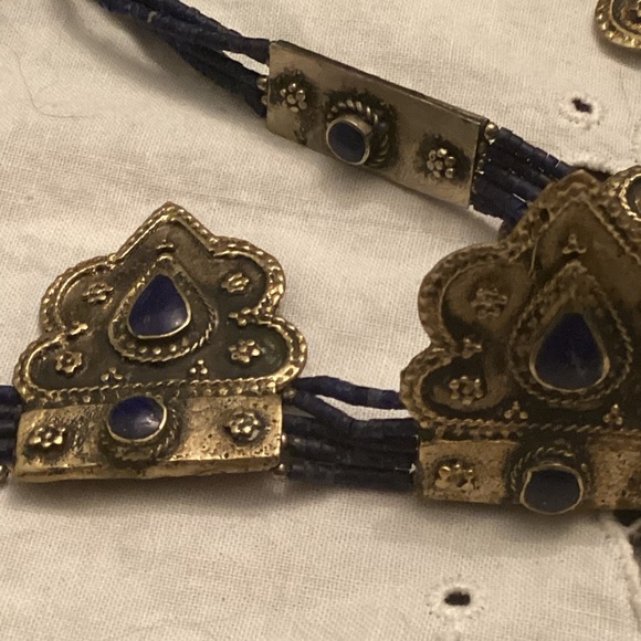 Vintage Middle Eastern Style Tiered Statement Necklace - Picture 7 of 7